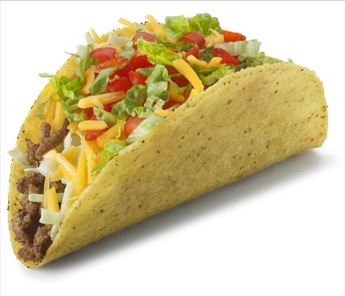 photo of a filled taco, yummy